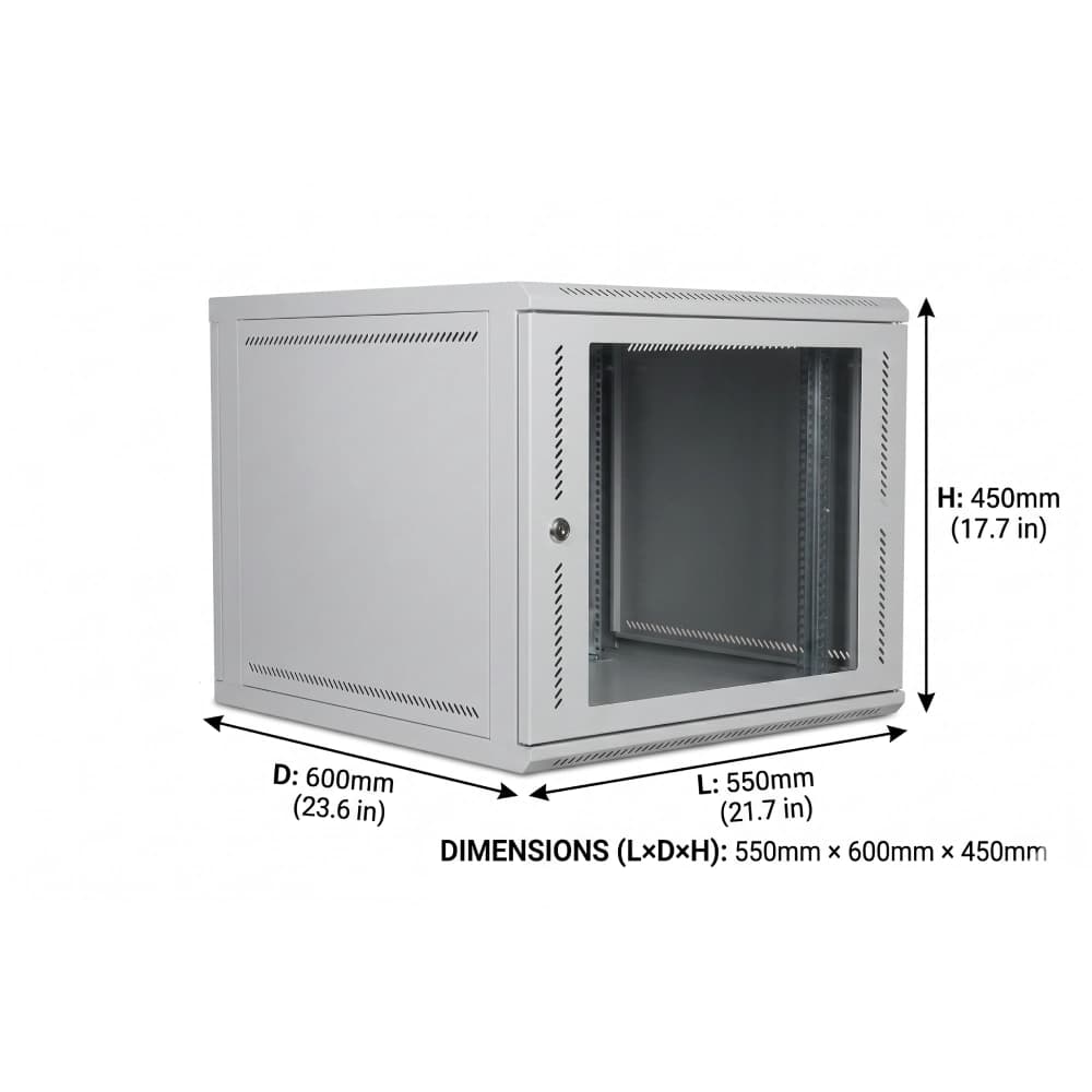 Securelink Networking Rack 9U 550×600×450mm (L×D×H)