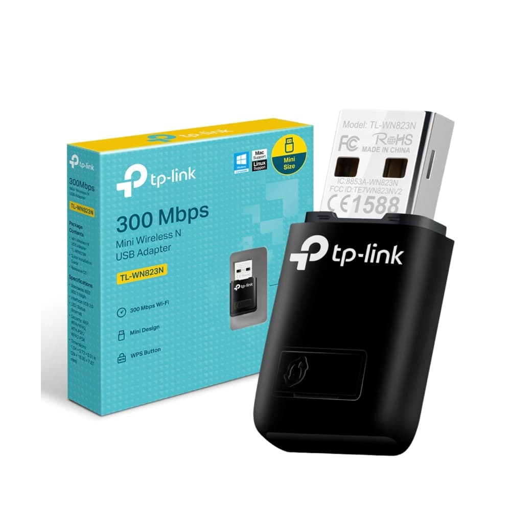 TP-Link 300Mbps Mini Wireless N USB Adapter (TL-WN823N)