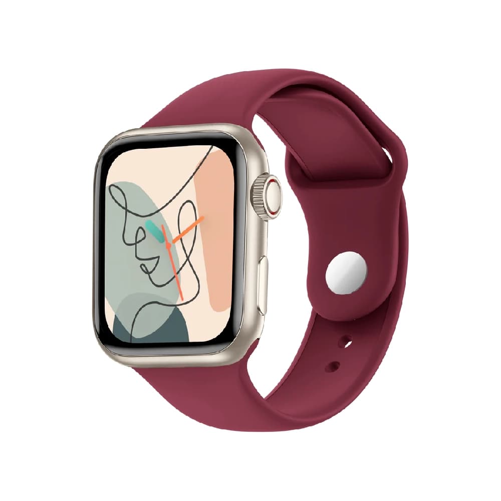 Urban Smart Watch 1.6" HD Metal Frame with BT Calling Aura (wine red)