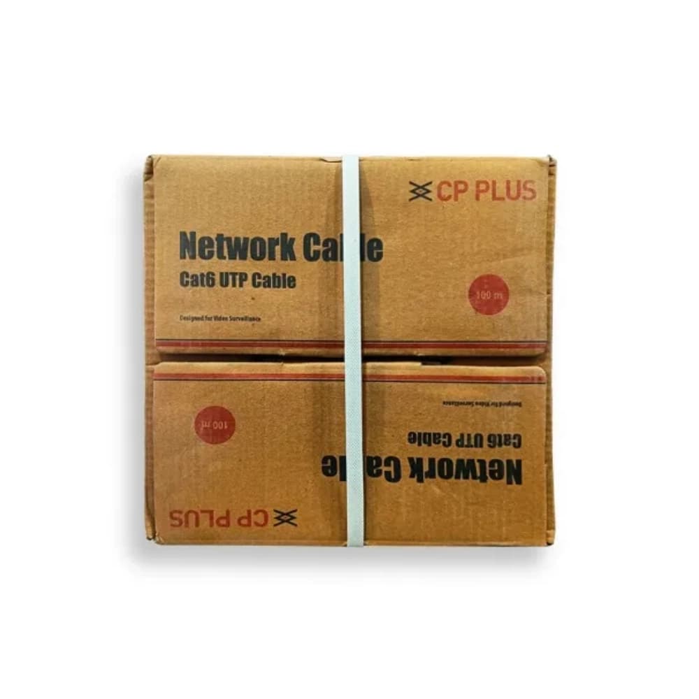 CP Plus CAT6 Lan Cable 100m Grey