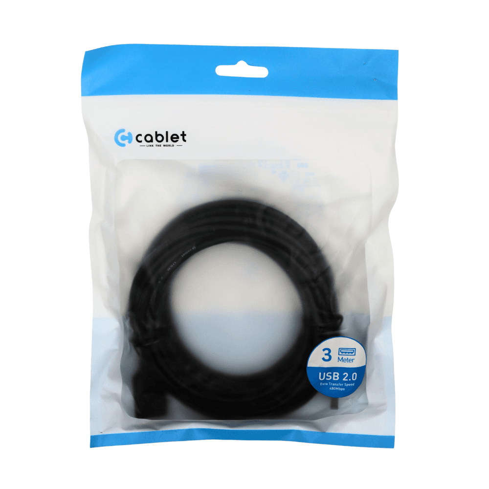 Cablet USB Extension Cable 3m