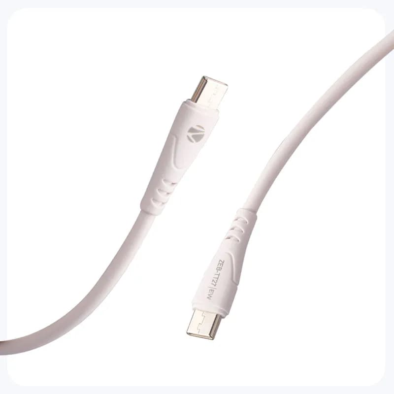 Zebronics Type-C To Type-C Charge & Sync Cable (TT27)