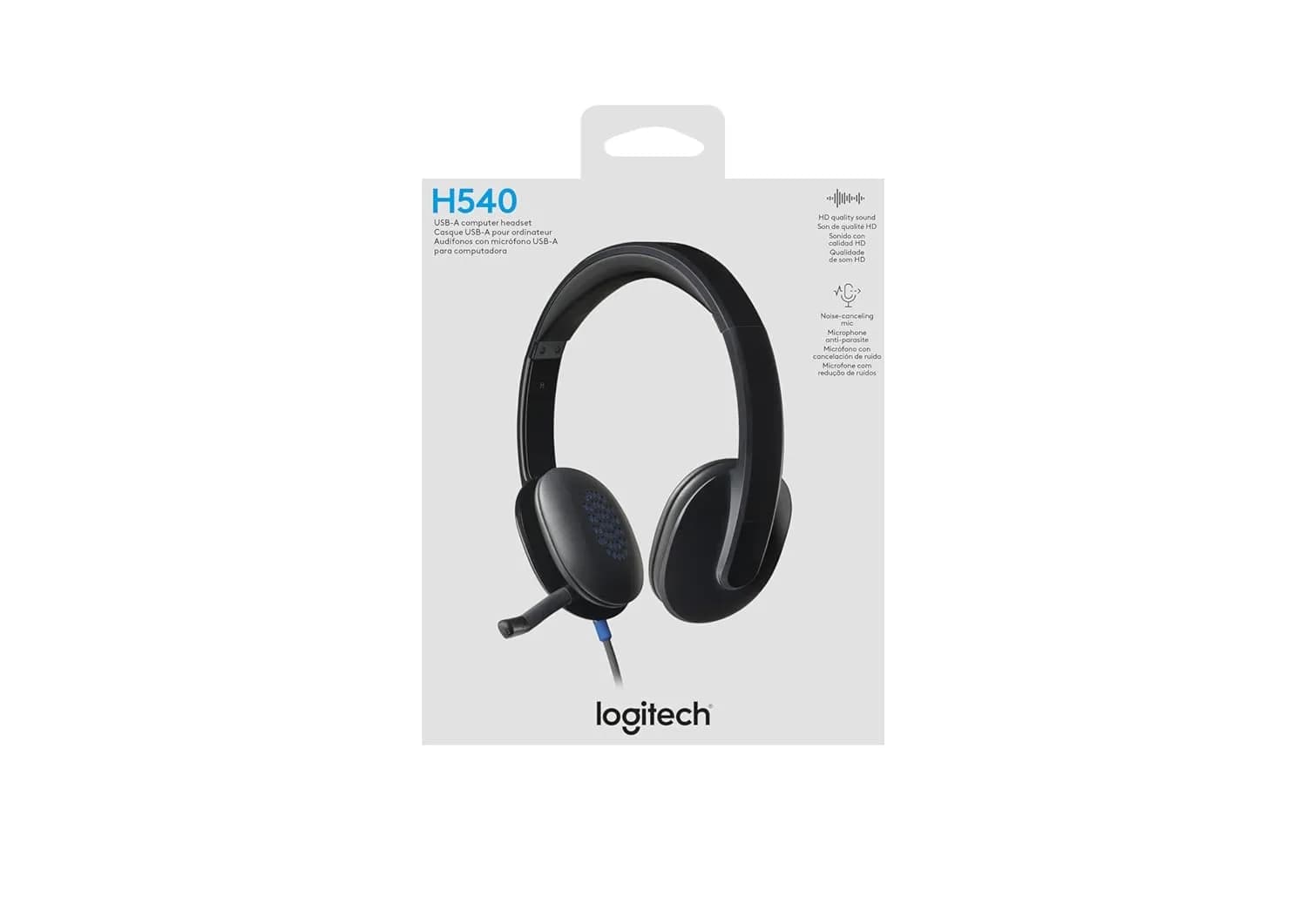 Logitech Wired Headphone USB H540 (Open Box)