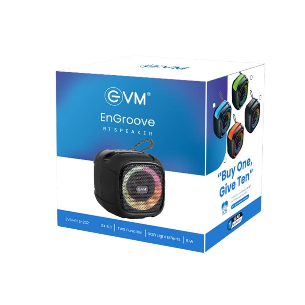 EVM Bluetooth Speaker EnGroove RGB 5w