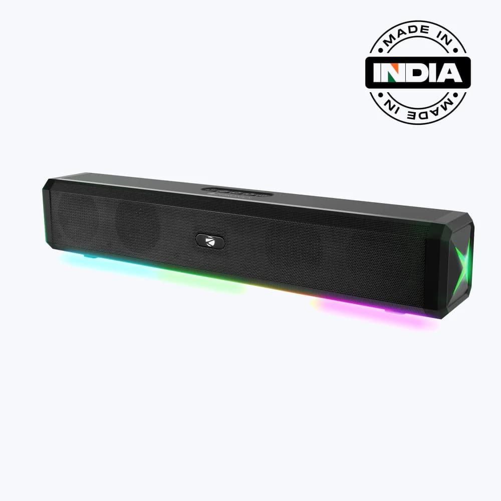 Zebronics Bluetooth Speaker Mini Soundbar RGB VITABAR 150