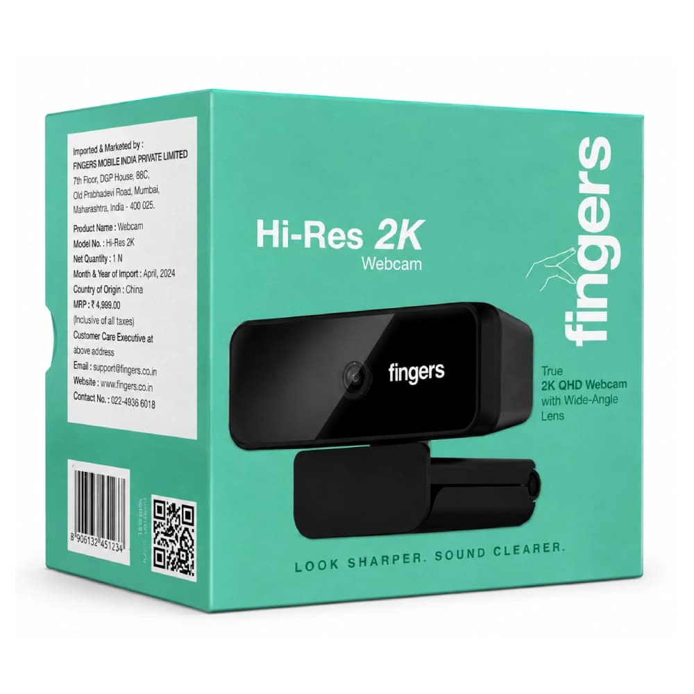 Fingers Webcam Hi-Res 2K