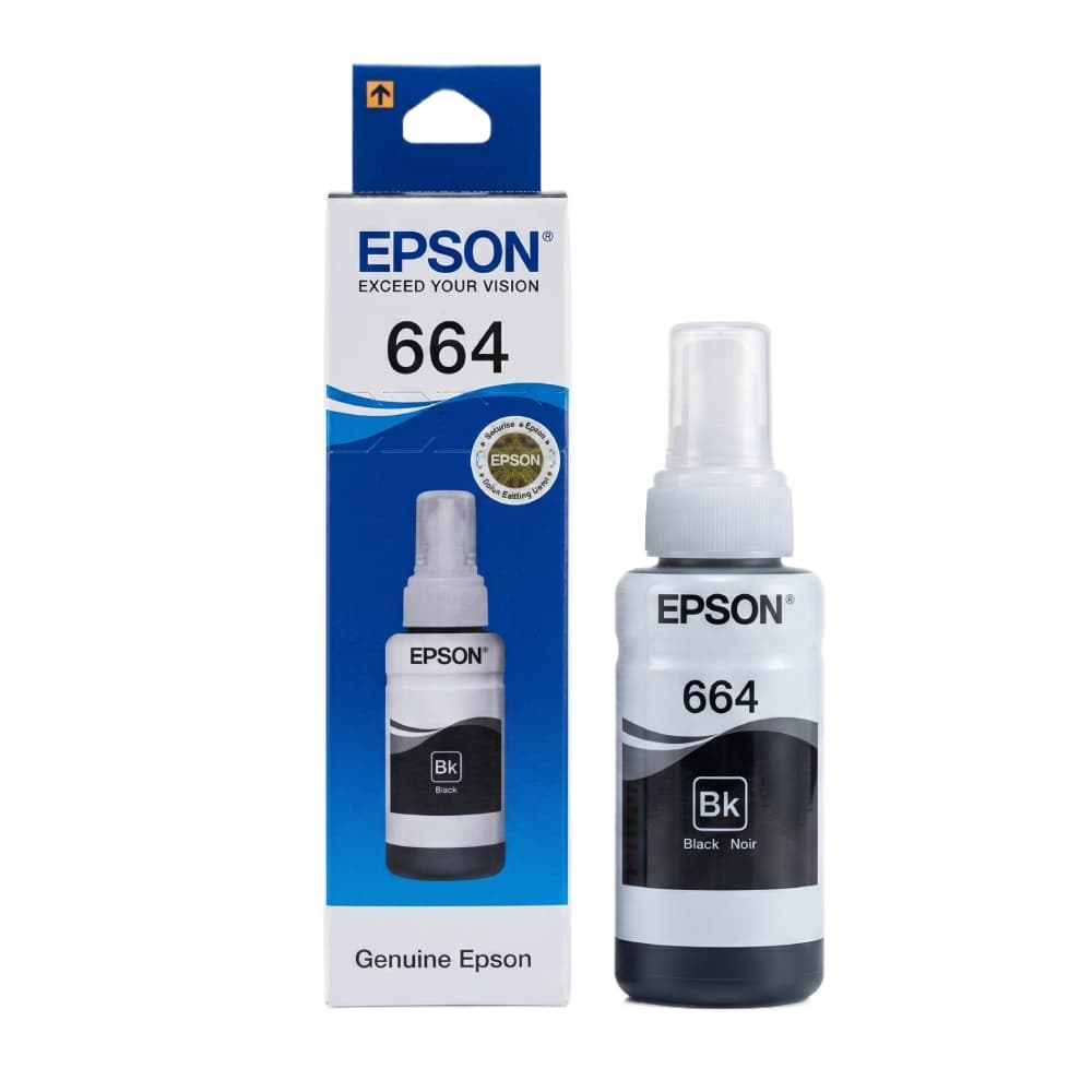 Epson 664 Black Genuine Inkjet Ink Bottle 70ml