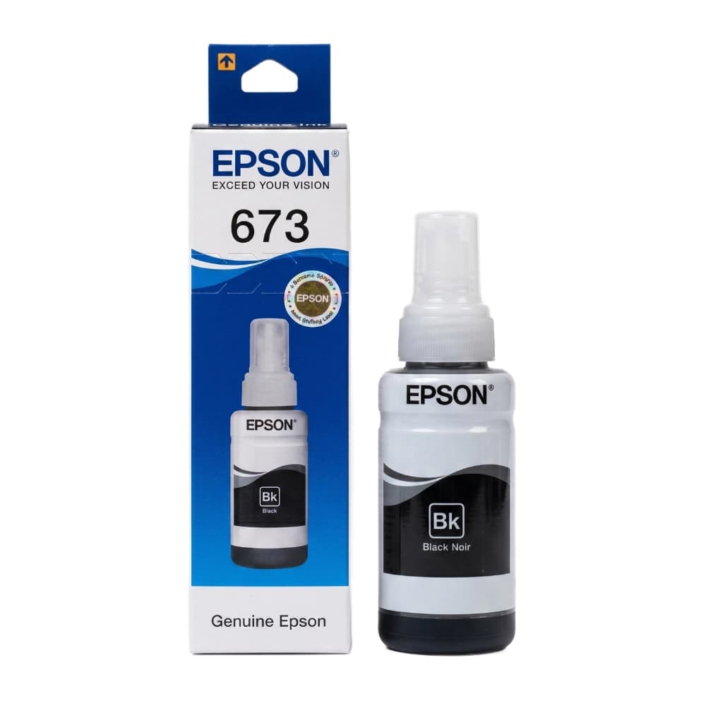 Epson 673 Black Genuine Inkjet Ink Bottle 70ml