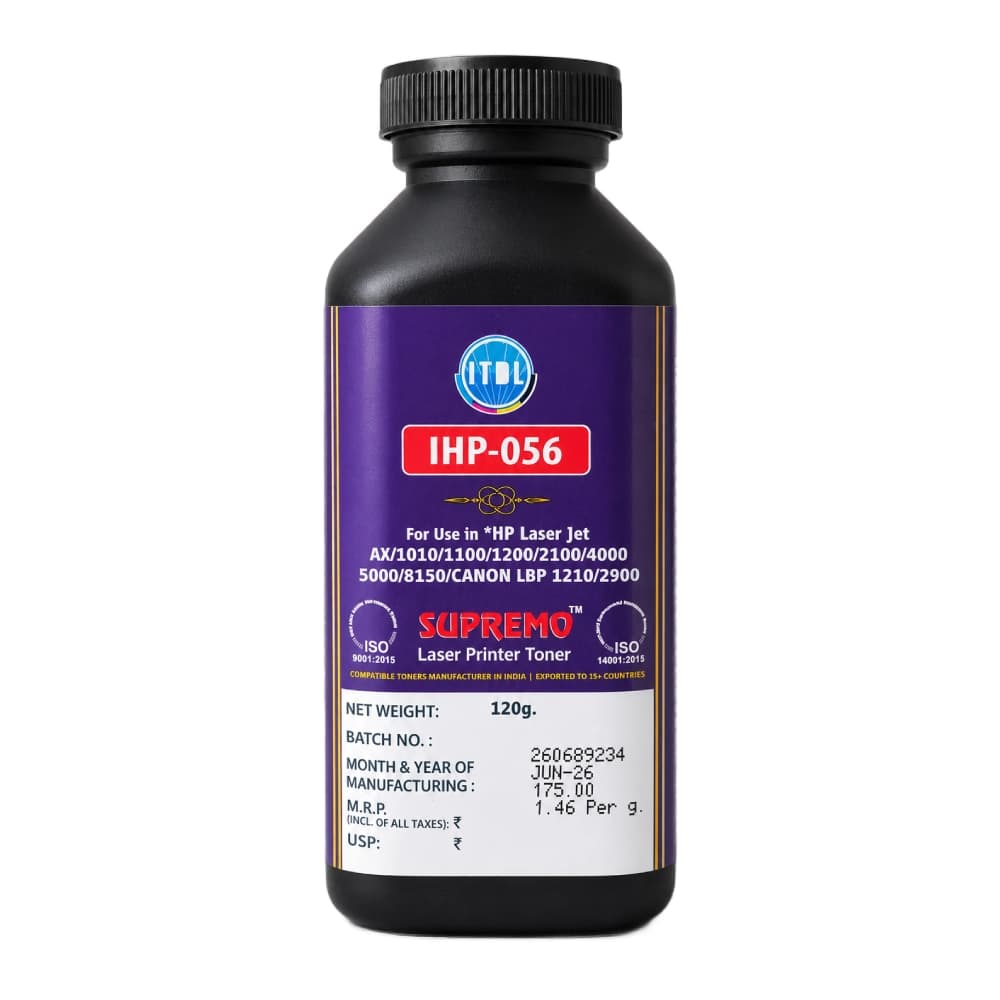ITDL Canon HP Laser Toner Powder IHP056 120gm Black