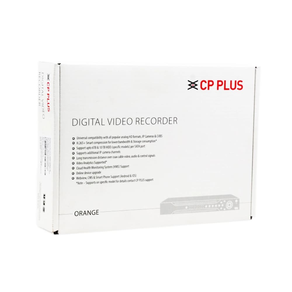 CP-Plus 16ch 2MP 1 SATA H.265 DVR (1601E1-IC2)