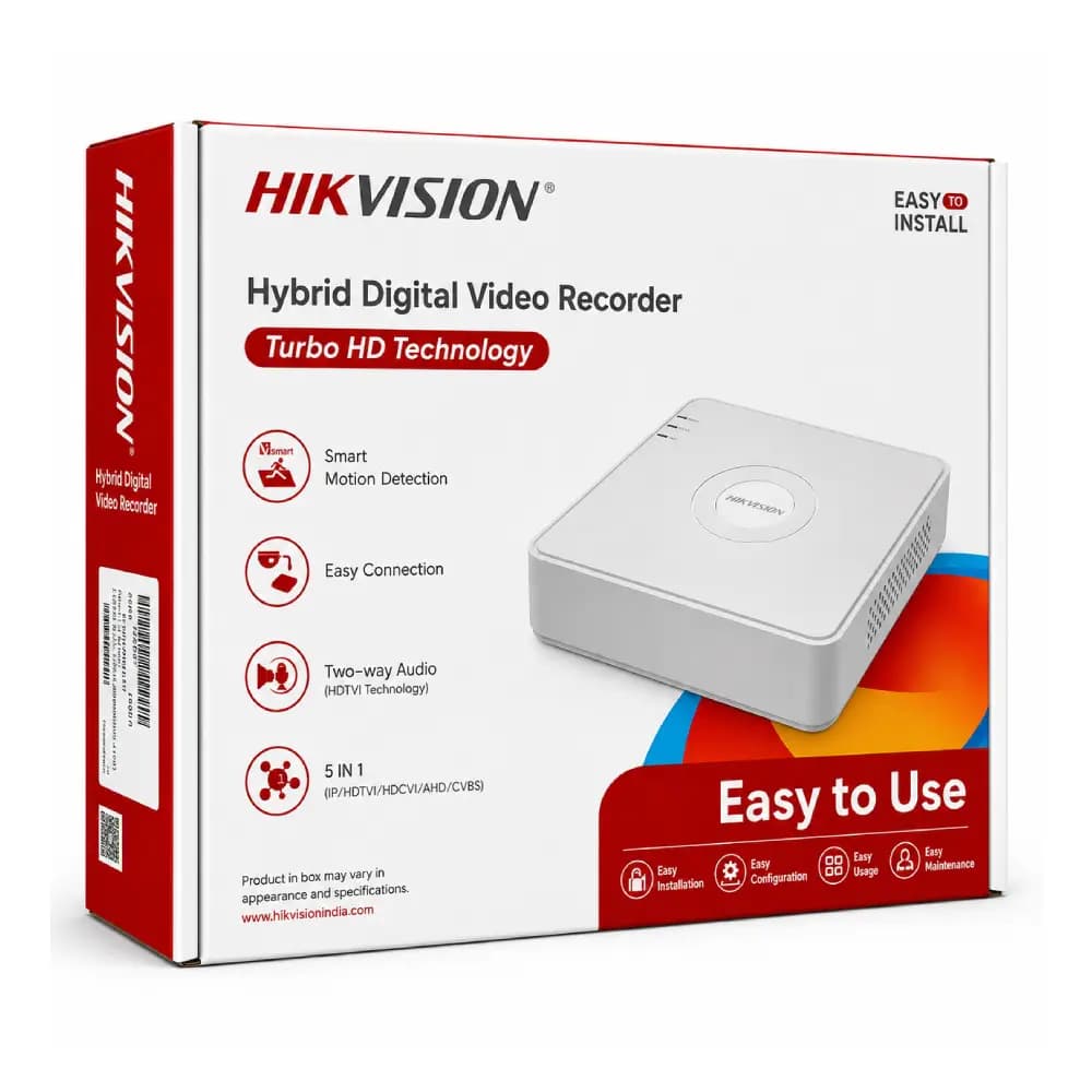 Hikvision Eco 4ch 1 SATA H.265+ HD DVR (7104HGHI-M1/T)