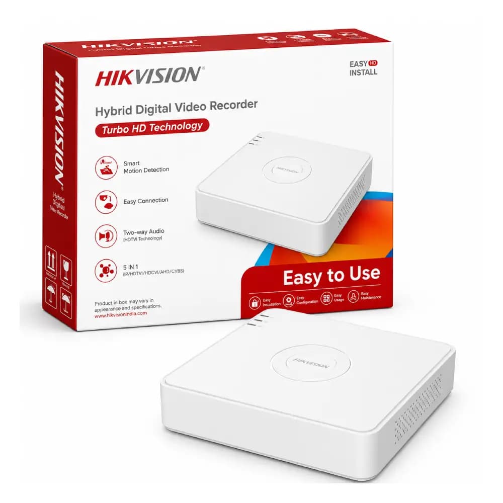 Hikvision DVR Hybrid 4ch 1 SATA H.265 Pro+ (7104HQHI-M1/T)