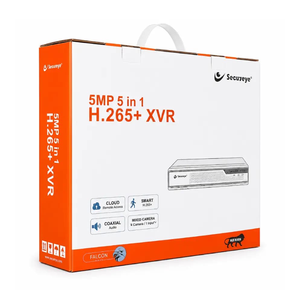 Secureye 8ch 5MP 1 SATA H.265+ DVR (S-XVR-5)