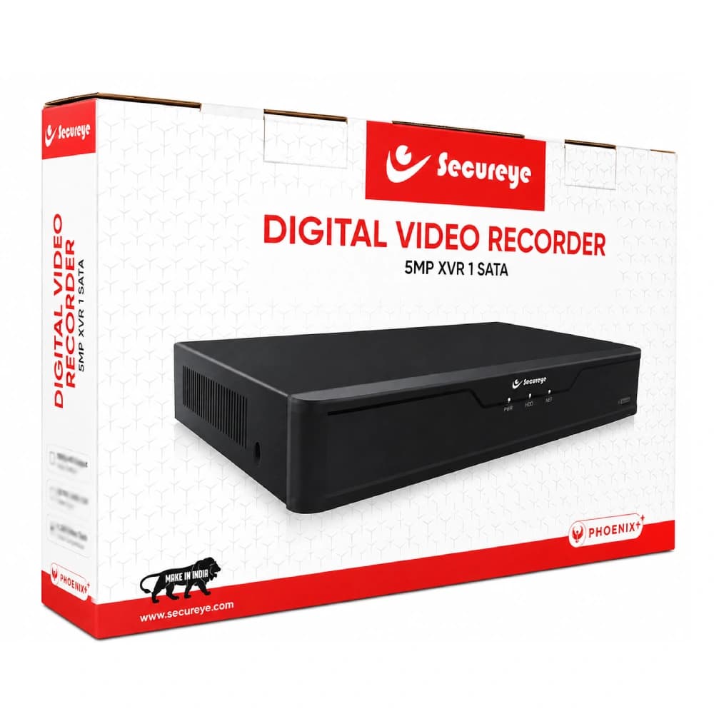 Secureye DVR 4Ch 1 SATA 5MP H.265+ (SR-XVR-104-5M)