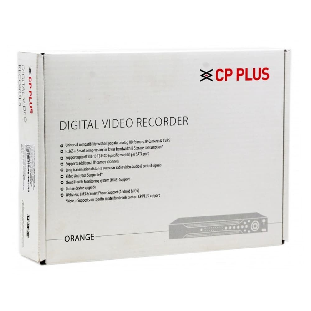 CP-Plus 8ch 2MP 1 SATA H.265 DVR (0801E1V-I)