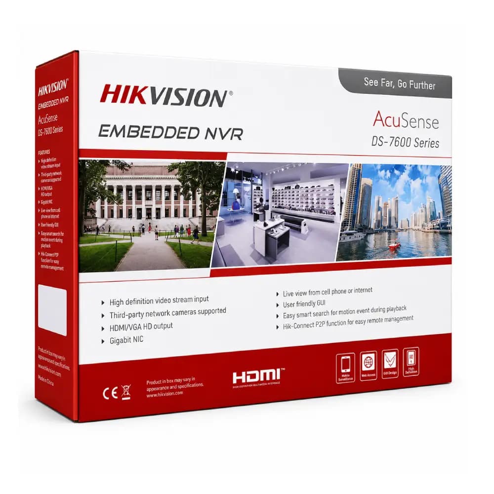 Hikvision 16ch 1 SATA AcuSense H.265+ 4K NVR (7616NXI-K1)