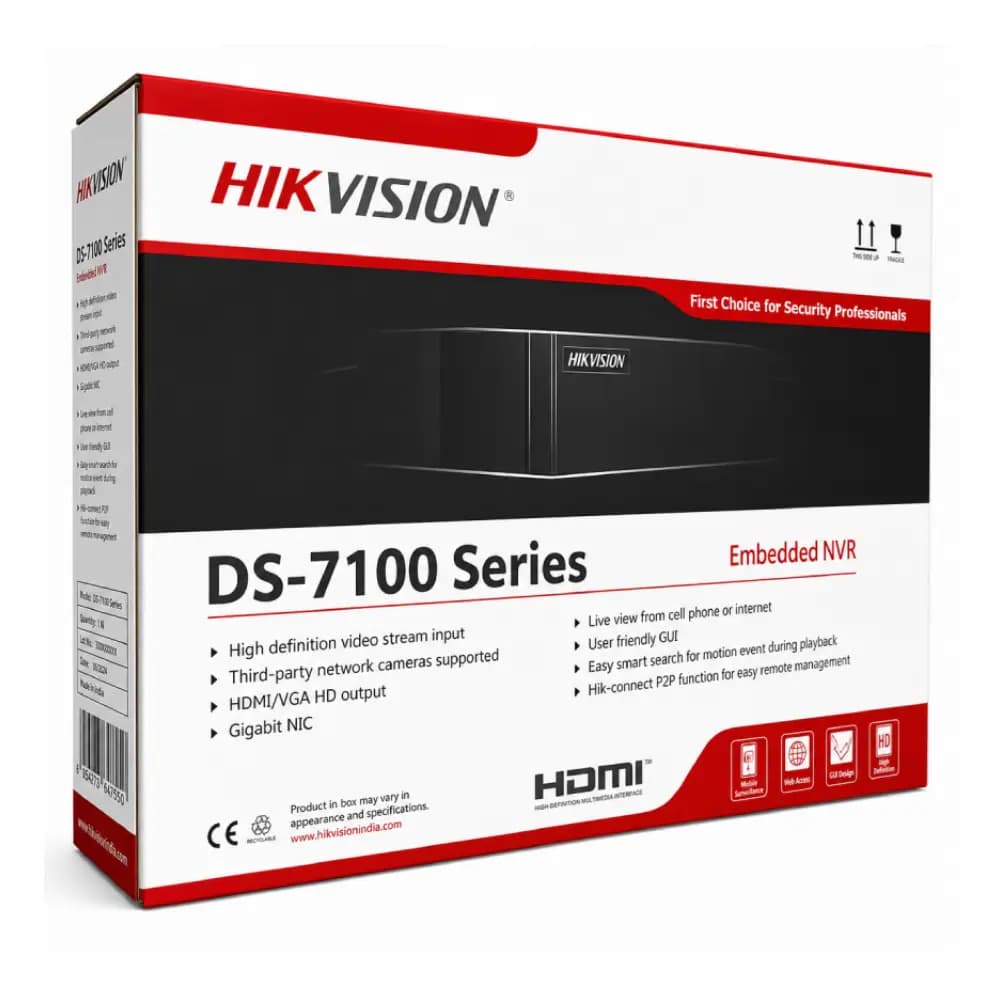 Hikvision 16ch 1 SATA H.265+ NVR (7116NI-Q1/M)