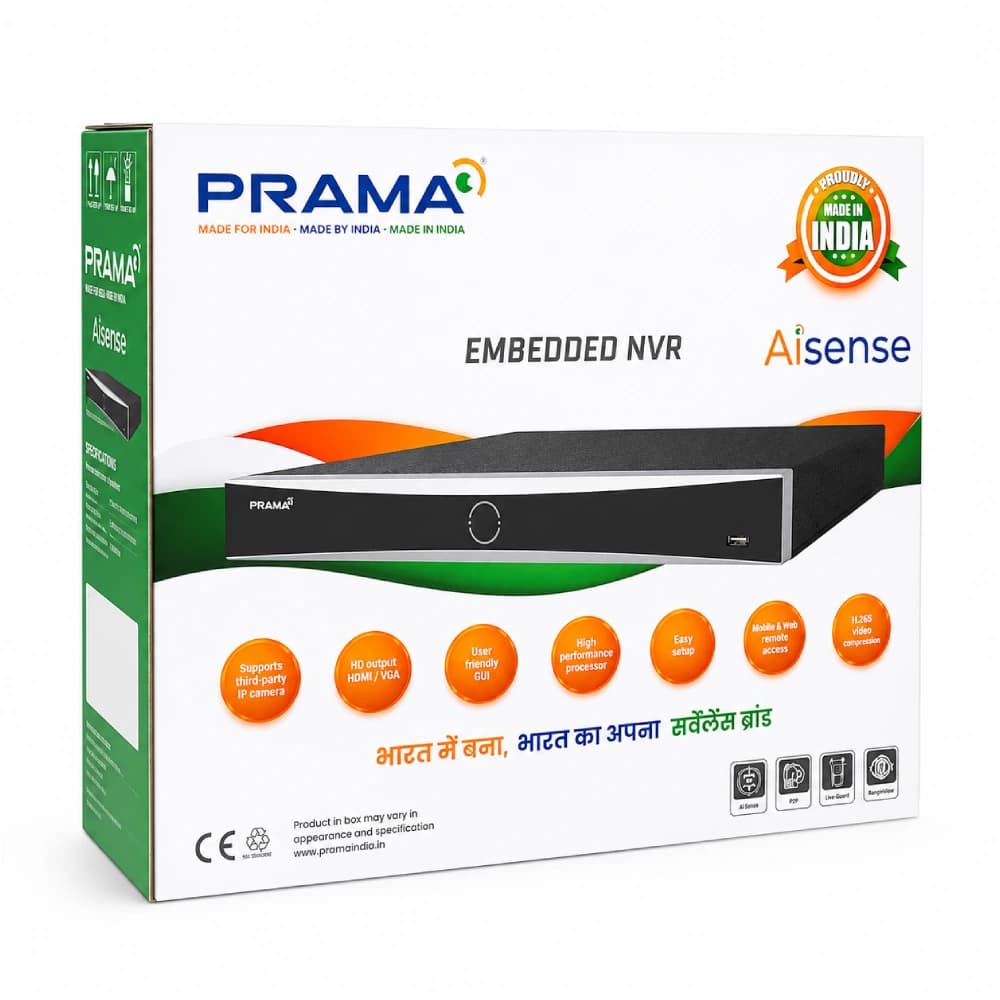 Prama NVR 4K 4 CH 1 SATA AiSense (NRAS2A04-K1)