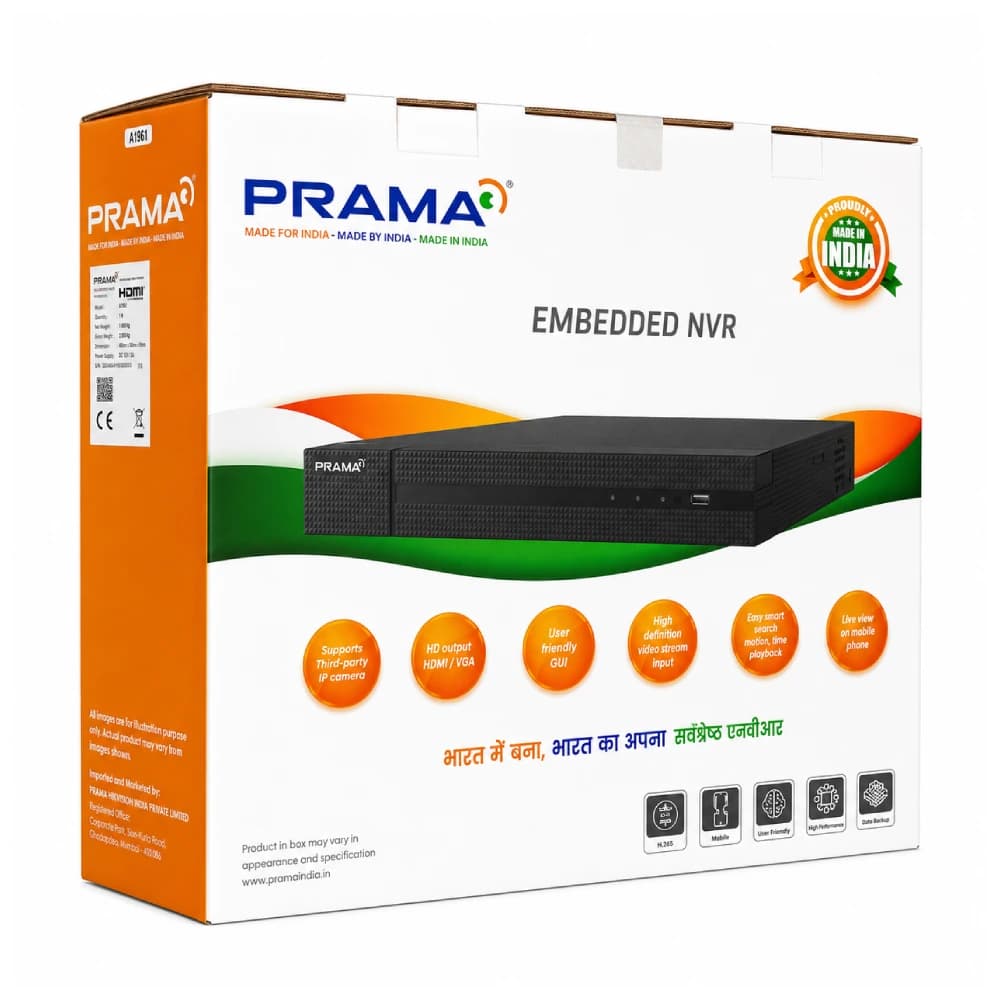 Prama NVR 4K 8 CH 2 SATA (NRAS2A08-K2)