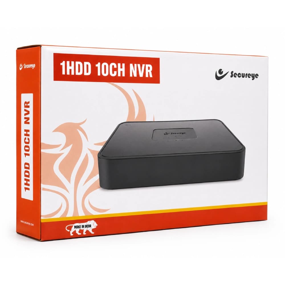 Secureye SPR110 10ch 6mp IP NVR (1 Sata)