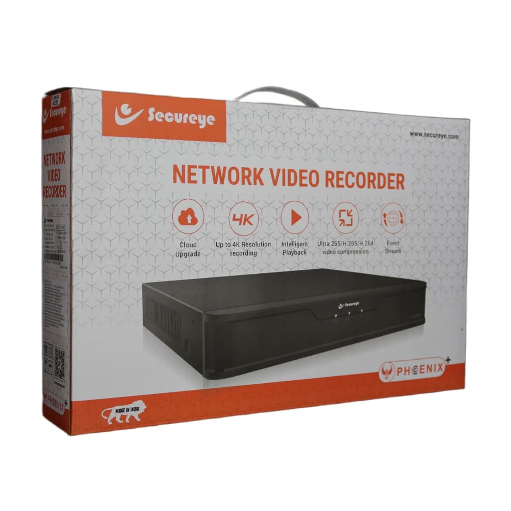 Secureye NVR 8Ch 1 SATA H.265 (SR-NVR-108)