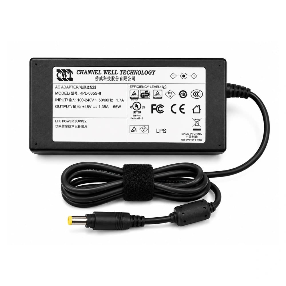 Branded Power Adapter 48v/1.35a 65W for Poe Switch | NVR