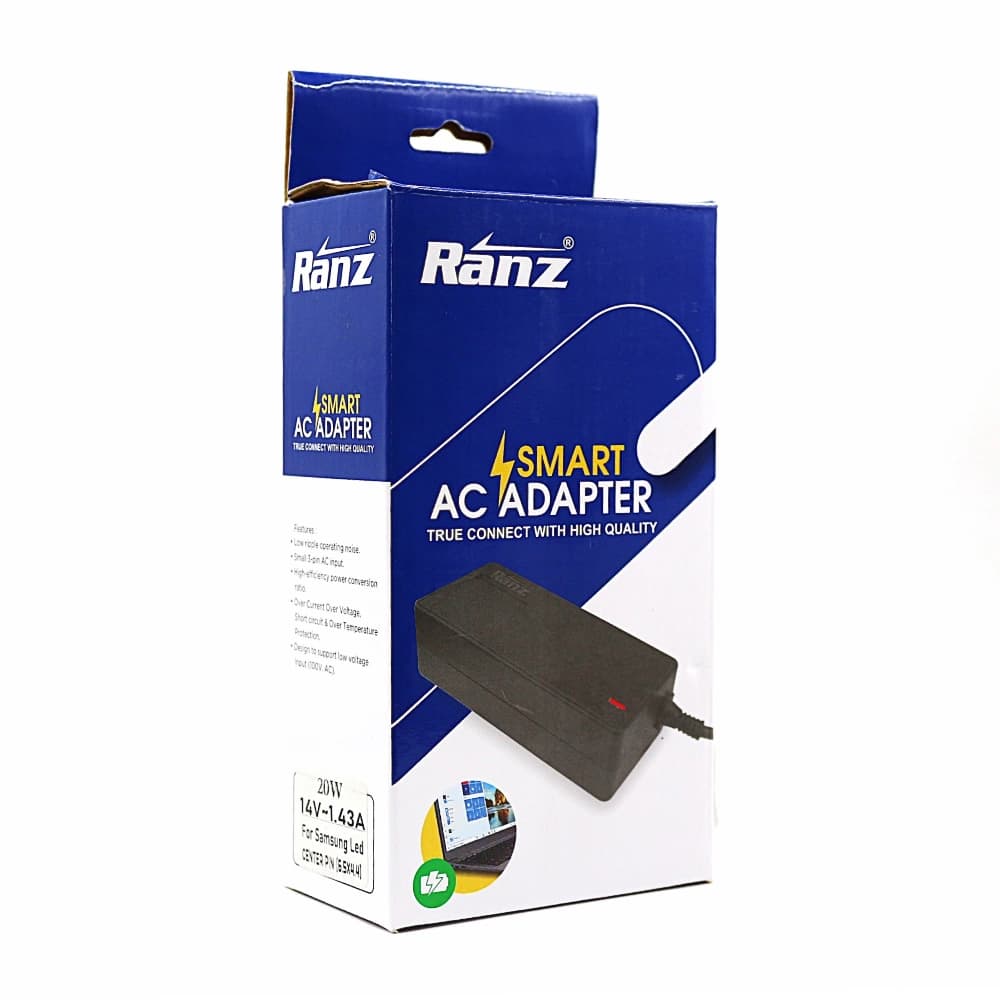 Ranz Power Adapter For LED 14V/1.43A (Without Power Cable) 20w