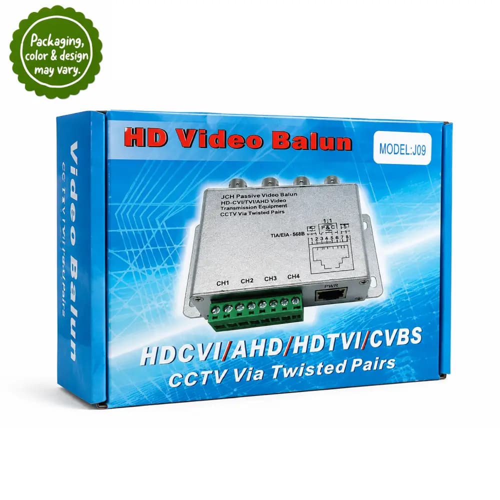 Video Balun For CCTV Camera 4ch