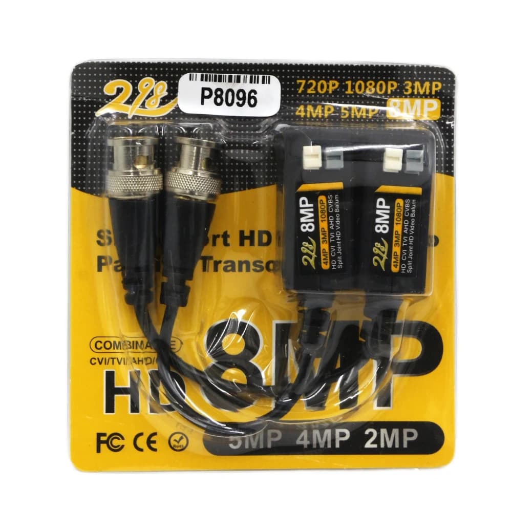 Video Balun For CCTV Camera 4MP Heavy (Screw Type Pair)