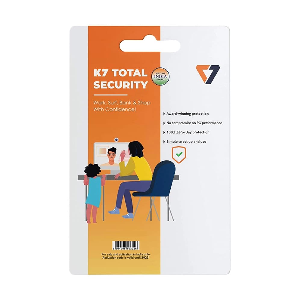 K7 TOTAL SECURITY 1 USER 3 YEAR