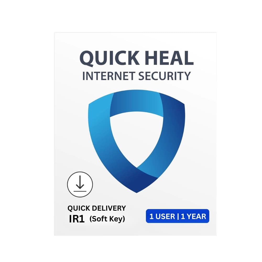 Quick Heal IR1 Internet Security 1 User 1 Year Antivirus (Soft Key)