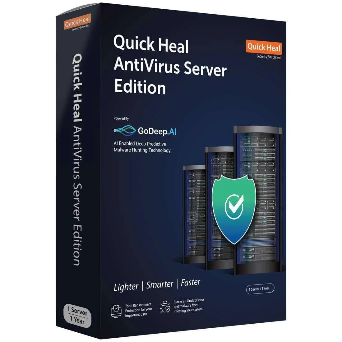 Quick Heal ER1UP Server Edition 1 User 1 Year Antivirus (Renewal) (With Activation Scheme)