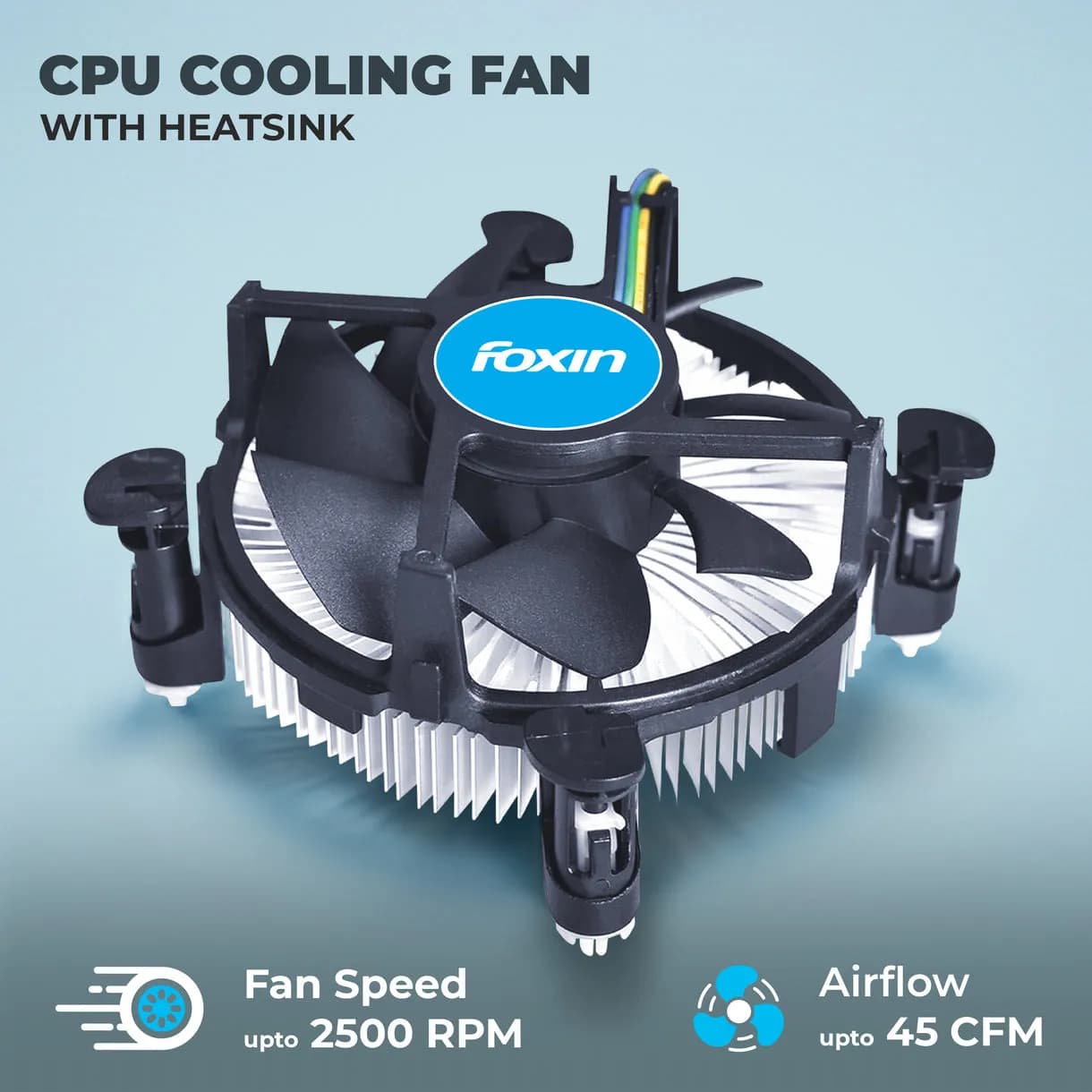 Foxin CPU Fan For Intel and AMD Socket FCF 001