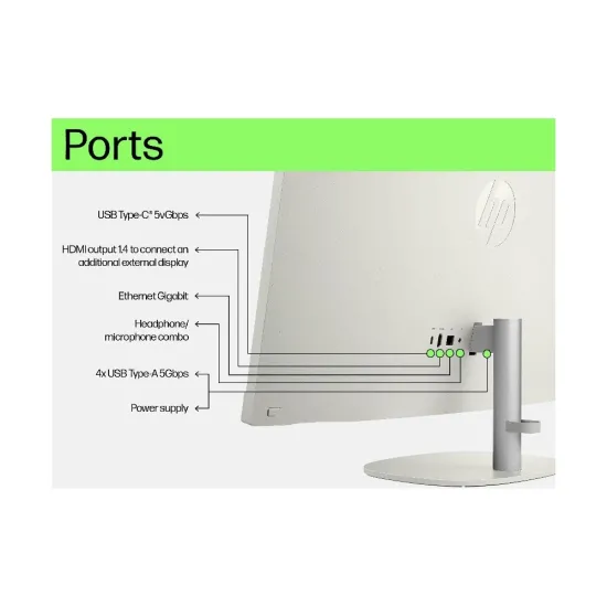 HP All-in-One Desktop AMD Ryzen 5 | 16GB | 512GB SSD | 24