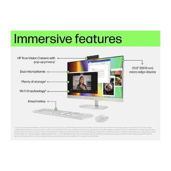 HP All-in-One Desktop AMD Ryzen 5 | 16GB | 512GB SSD | 24