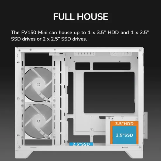 Cougar Gaming Cabinet FV150 MINI RGB (White)