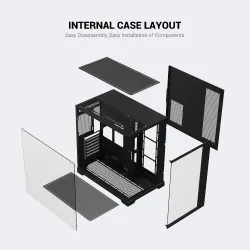 Ant Esports Gaming Cabinet Crystal x7 Pro Max