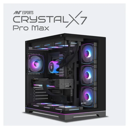 Ant Esports Gaming Cabinet Crystal x7 Pro Max