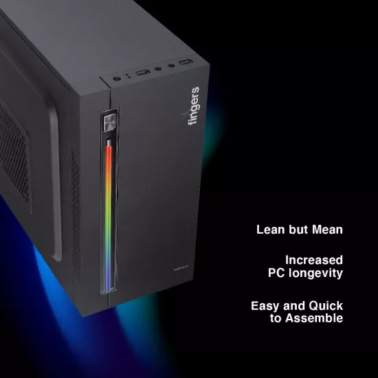 Fingers Gaming Cabinet Flow C2 RGB Black