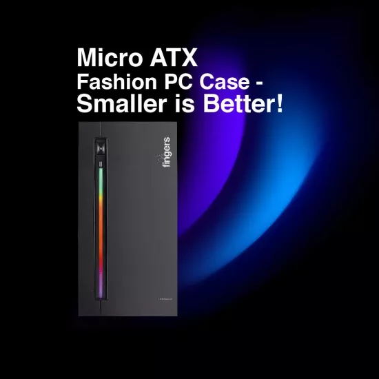 Fingers Gaming Cabinet Flow C2 RGB Black