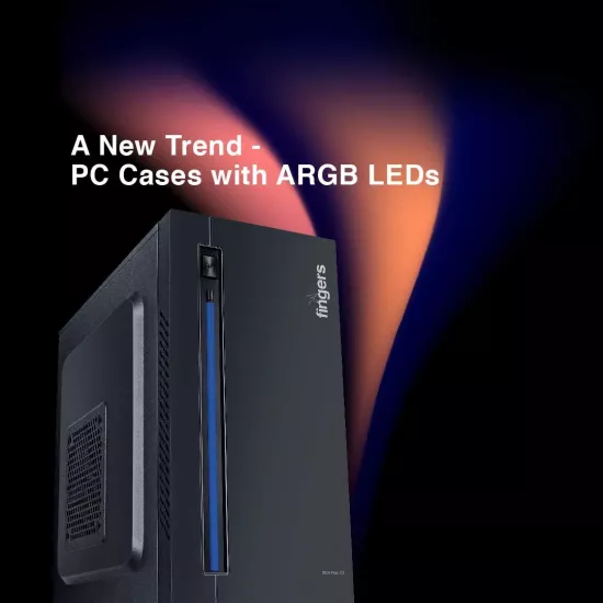 Fingers Gaming Cabinet Flow C2 RGB Black