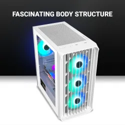 Ant Esports Gaming Cabinet 205 Mini 6F White