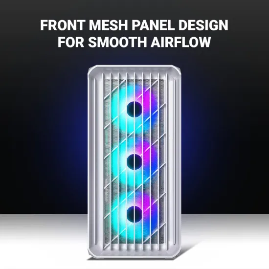 Ant Esports Gaming Cabinet 205 Mini 6F White