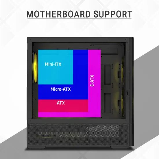 Ant Esports Gaming Cabinet 511 Air 5F Black