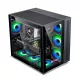 Ant Esports Gaming Cabinet Crystal ARGB Dual Chamber Black