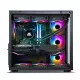 Ant Esports Gaming Cabinet Crystal ARGB Dual Chamber Black
