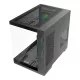 Ant Esports Gaming Cabinet Crystal x4 ARGB Dual Chamber Black
