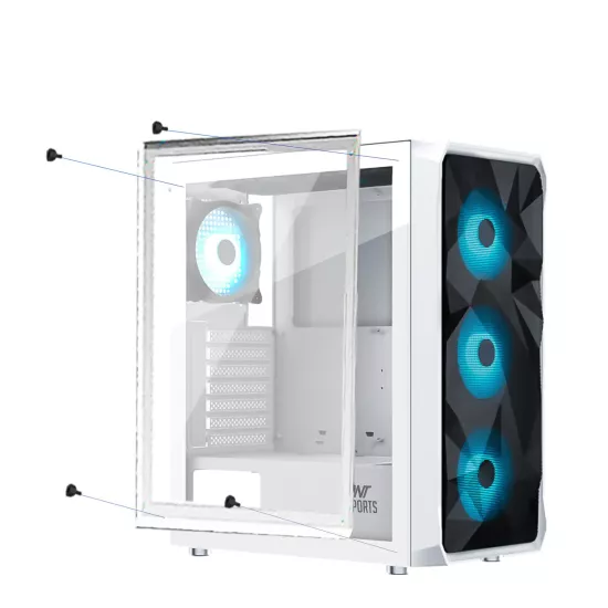 Ant Esports Gaming Cabinet ICE-112 White