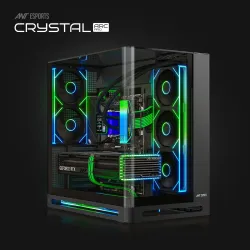 Ant Esports Gaming Cabinet Crystal ARC Pro Black (ATX/M-ATX/ITX)