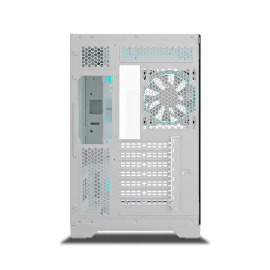 Ant Esports Gaming Cabinet Crystal ARC White